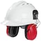 Sellstrom HPS428 Hard Hat Mounted Ear Muffs, 28 dB NRR, Black/Red S23409 - alternate 1